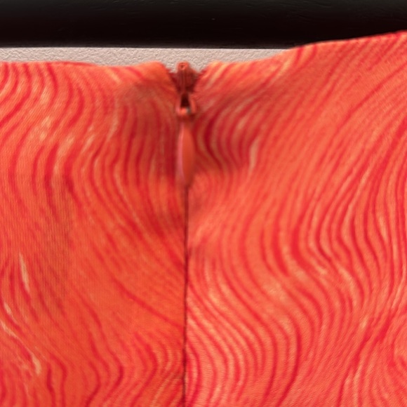 Positive Attitude Dress Orange Dress with beaded hem, Size 8 - Picture 7 of 8